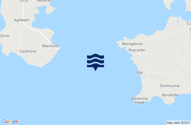 Blacksod Bay, Ireland tide times map