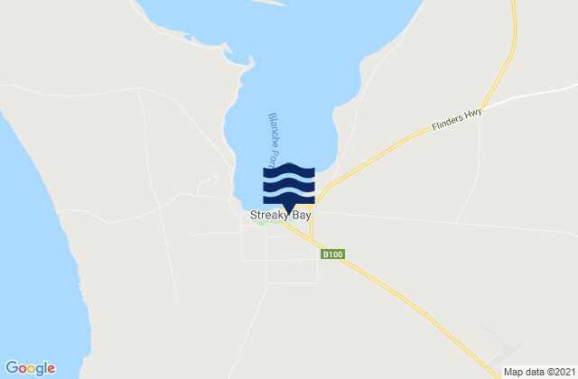 Blanche Port (Streaky Bay), Australia tide times map