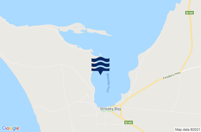 Blanche Port, Australia tide times map