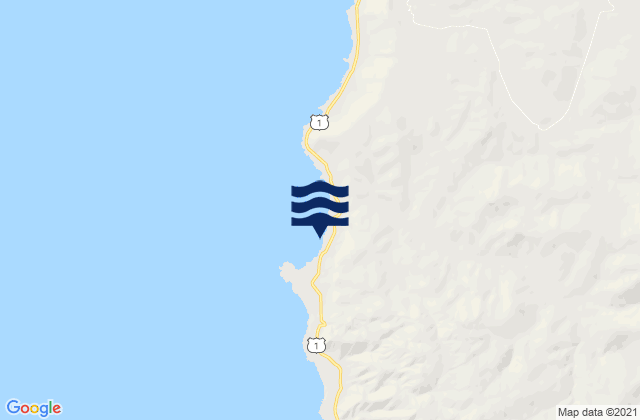 Blanco Encalada, Chile tide times map