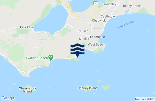 Blue Haven Beach, Australia tide times map
