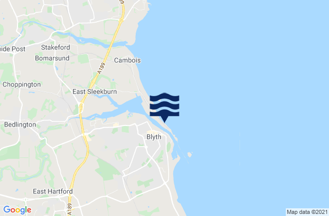 Blyth, United Kingdom tide times map