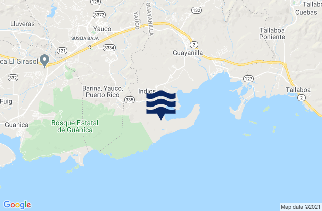 Boca Barrio, Puerto Rico tide times map