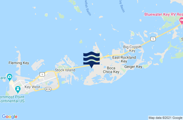 Boca Chica Marina, United States tide chart map