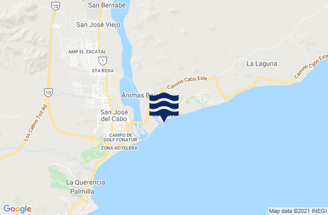 Boca Del Salado, Mexico tide times map