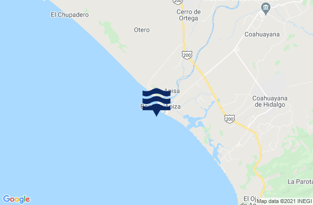 Boca de Apisa, Mexico tide times map