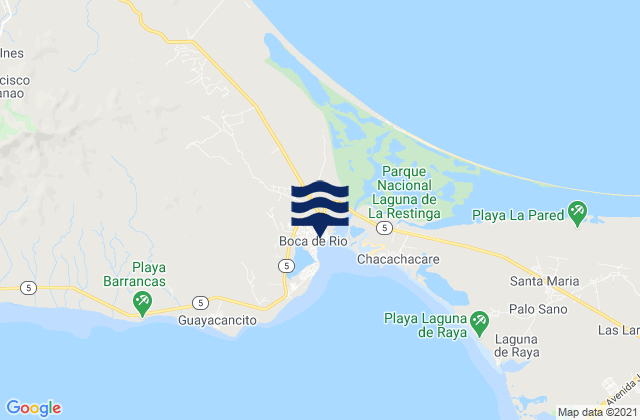 Boca de Rio, Venezuela tide times map