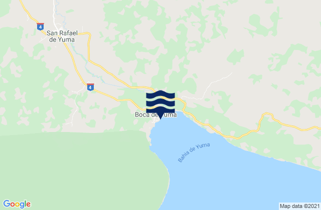Boca de Yuma, Dominican Republic tide times map