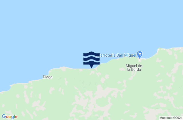 Boca del Guasimo, Panama tide times map