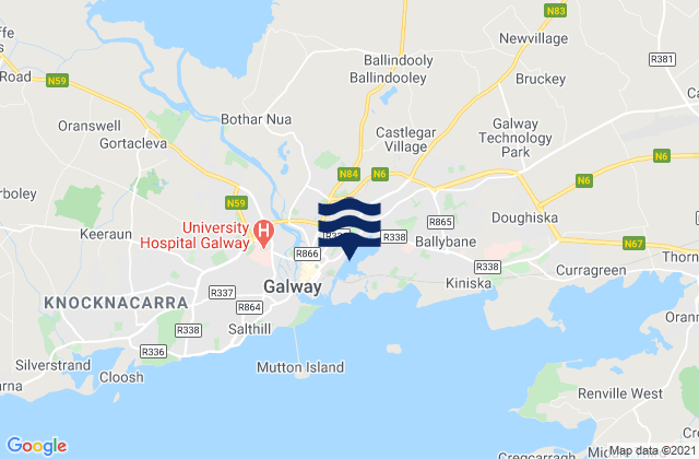 Boghilmore Island, Ireland tide times map