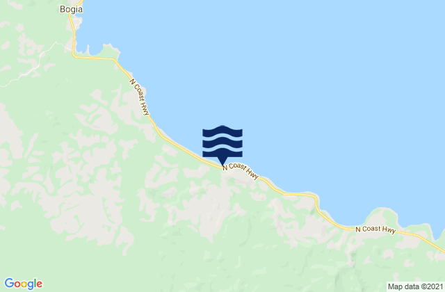 Bogia, Papua New Guinea tide times map