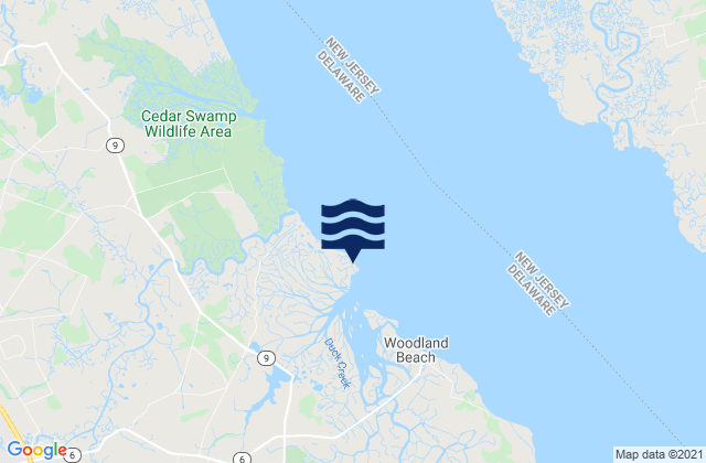 Bombay Hook, United States tide chart map