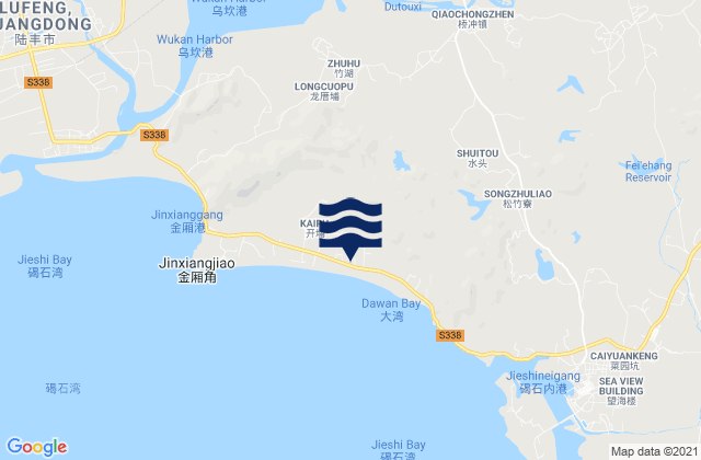 Bomei, China tide times map