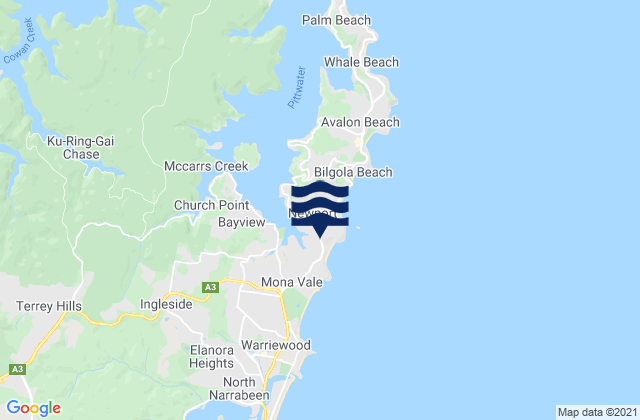 Bongin Bongin Bay, Australia tide times map