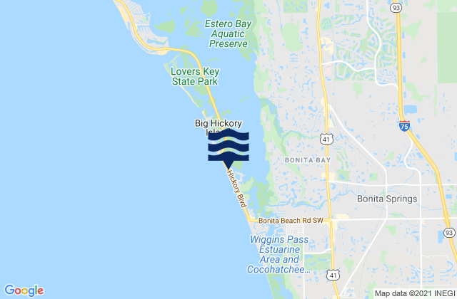 Bonita Beach, United States tide chart map