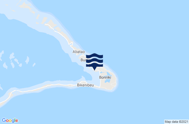 Bonriki Village, Kiribati tide times map