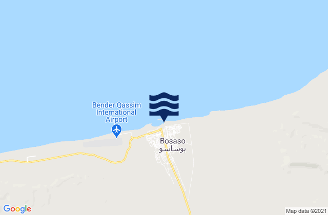 Bosaso Port, Somalia tide times map
