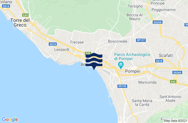 Boscoreale, Italy tide times map