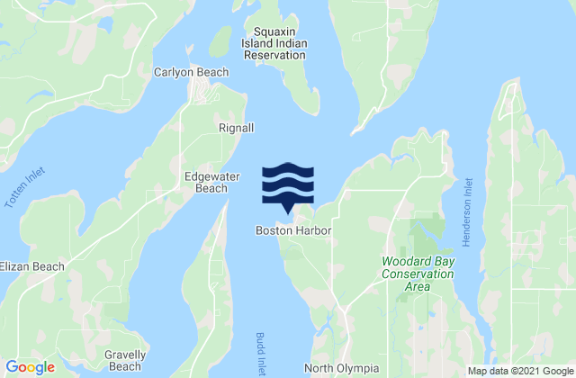 Boston Harbor (Budd Inlet), United States tide chart map