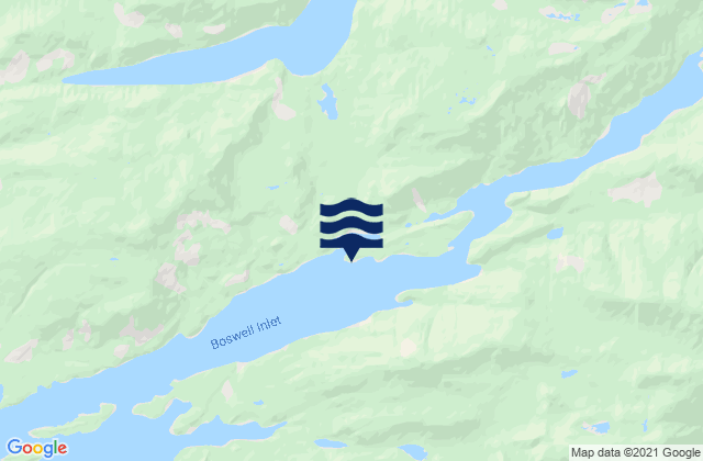 Boswell Inlet, Canada tide times map