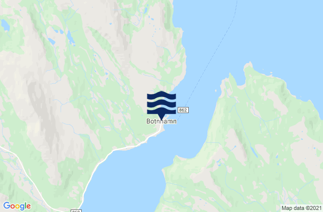 Botnhamn, Norway tide times map