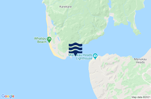 Boulder Bay, New Zealand tide times map