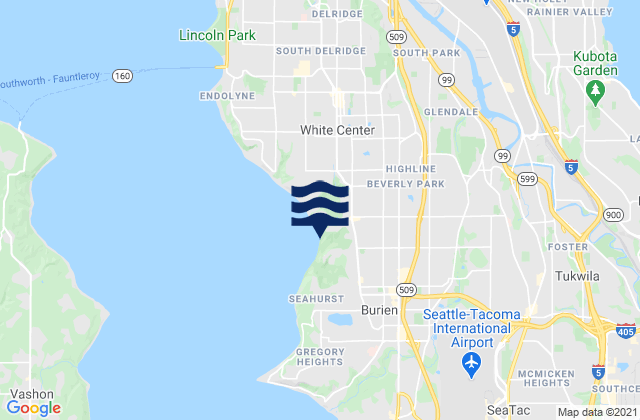 Boulevard Park, United States tide chart map