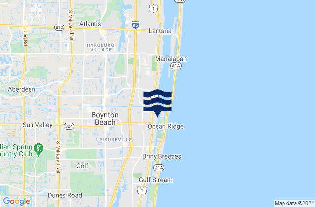 Boynton Beach, United States tide chart map