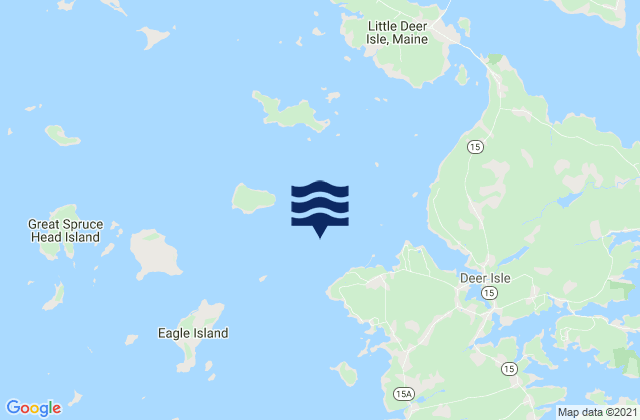 Bradbury Island ESE of, United States tide chart map