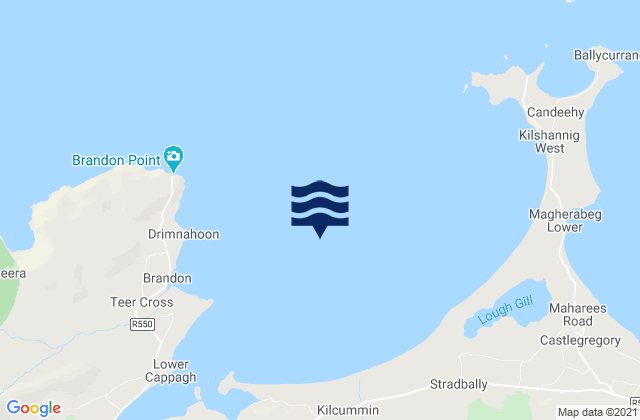Brandon Bay, Ireland tide times map