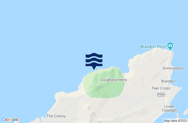 Brandon Head, Ireland tide times map