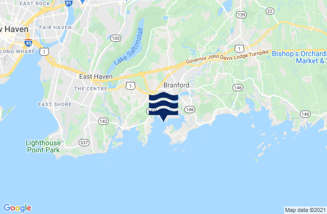 Branford Harbor, United States tide chart map