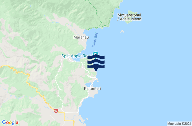Breaker Bay, New Zealand tide times map