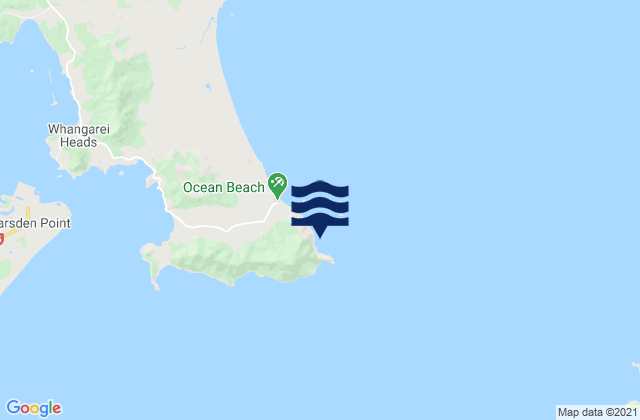 Bream Head, New Zealand tide times map