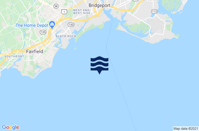 Bridgeport Harbor Entrance, United States tide chart map