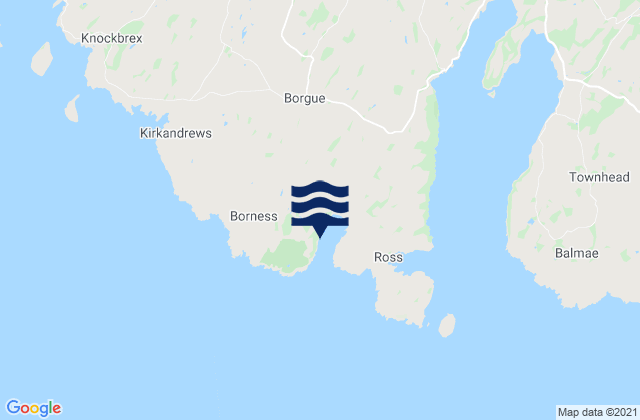 Brighouse Bay, United Kingdom tide times map