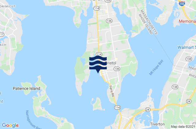 Bristol Bristol Harbor, United States tide chart map