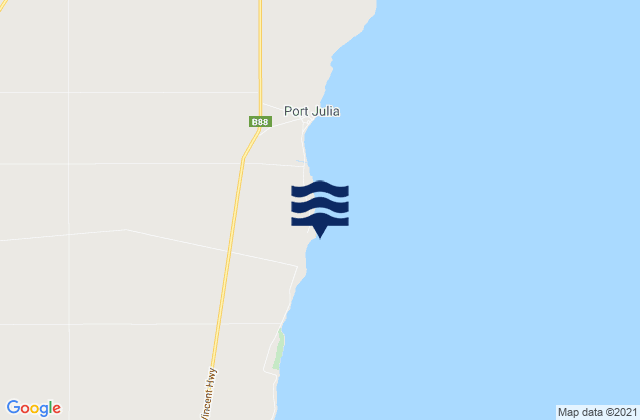 Broad Beach, Australia tide times map