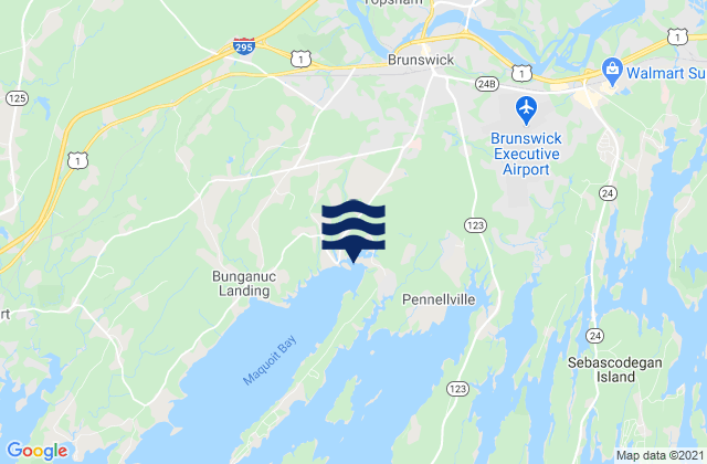 Brunswick, United States tide chart map