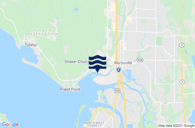 Bryant, United States tide chart map