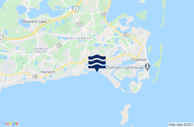 Bucks Creek Chatham, United States tide chart map