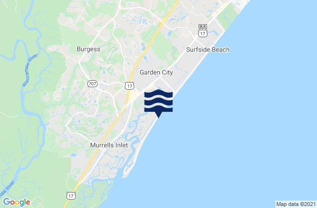 Bucksport, United States tide chart map