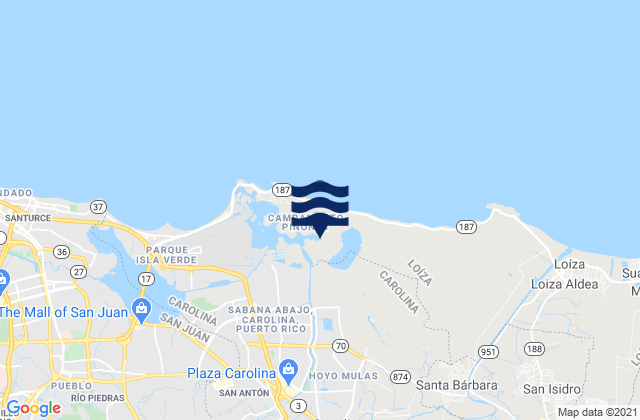 Buena Vista Barrio (Inactive), Puerto Rico tide times map