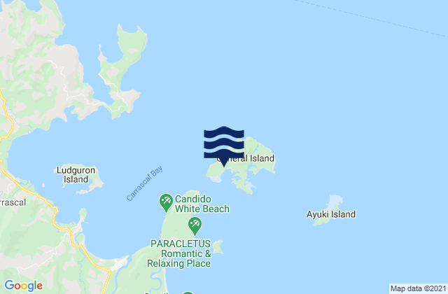 Buenavista (General Island), Philippines tide times map