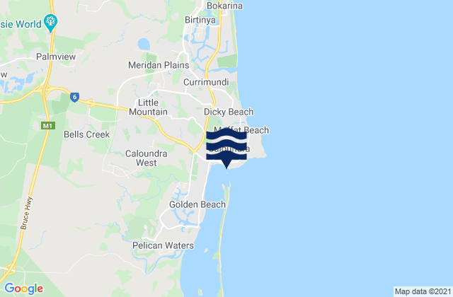 Bulcock Beach, Australia tide times map
