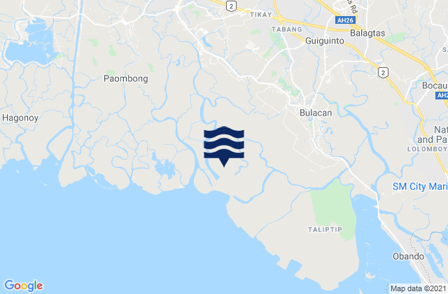 Bulihan, Philippines tide times map