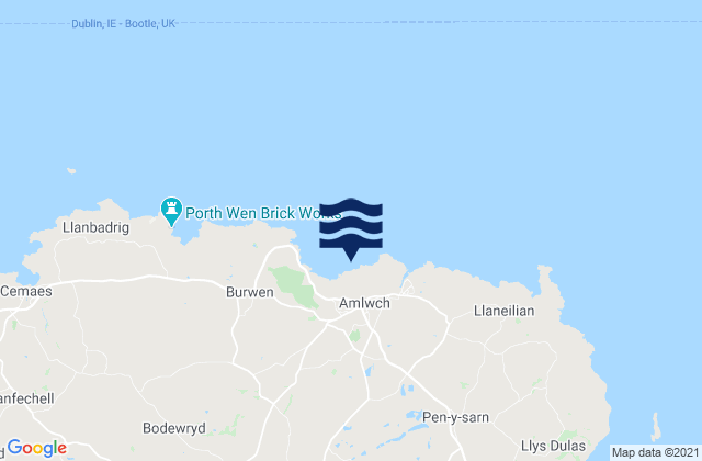 Bull Bay, United Kingdom tide times map