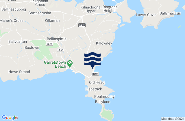 Bullens Bay, Ireland tide times map