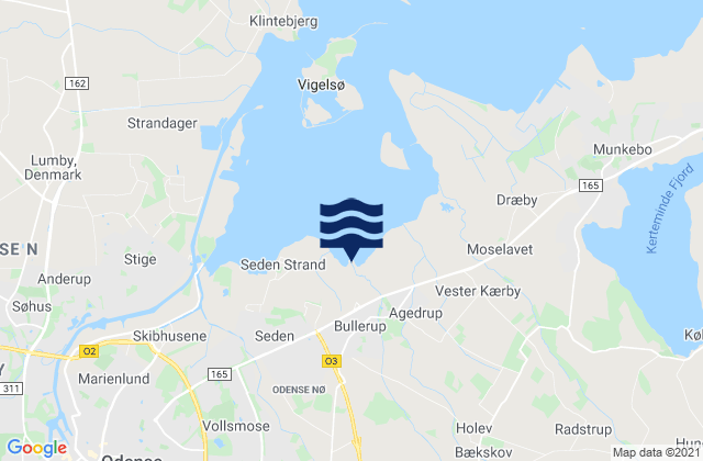 Bullerup, Denmark tide times map