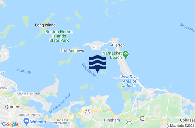 Bumkin Island 0.1 n.mi. west of, United States tide chart map